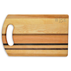 Block Monogram Horizon Medium 14-inch Wood Cutting Board