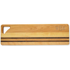 Block Monogram Horizon Long 20-inch Wood Cutting Board