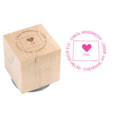 Love from You Wood Block Rubber Stamp