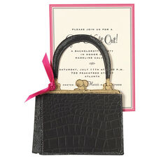 Crocodile Purse Die-cut Invitations