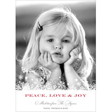 Frosty Flakes Holiday Photo Cards