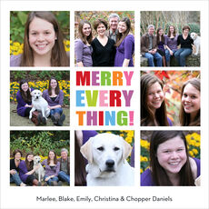 Merry Squares Holiday Photo Cards