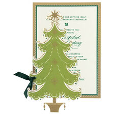 Christmas Tree Die-cut Invitations