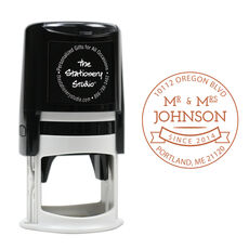 Mr and Mrs Self Inking Stamp