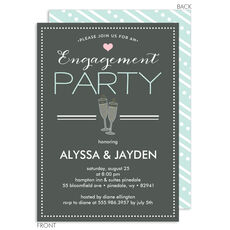 Engagement Flutes Invitations