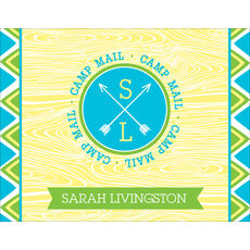 Yellow Arrow Camp Mail Folded Note Cards