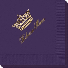 Delicate Princess Crown Napkins