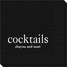 Big Word Cocktails Napkins