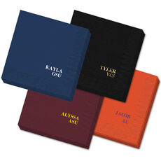 Name and College Initials Napkins