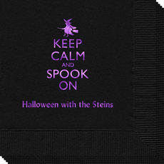 Keep Calm and Spook On Napkins