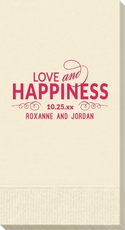 Love and Happiness Scroll Guest Towels