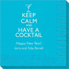 Keep Calm and Have a Cocktail Napkins