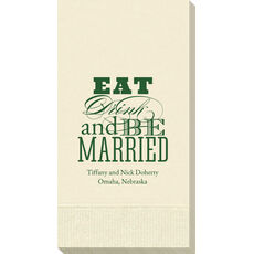 Eat Drink and Be Married Guest Towels