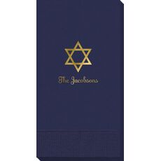 Traditional Star of David Guest Towels