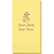 Floral Cross Guest Towels