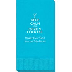 Keep Calm and Have a Cocktail Guest Towels