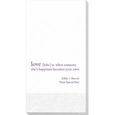 Definition of Love Guest Towels