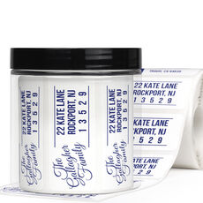 Gallagher Rectangle Address Labels in a Jar