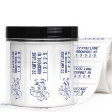 Gallagher Rectangle Address Labels in a Jar