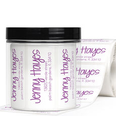 Large Hayes Rectangle Address Labels in a Jar