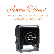 Hayes Rectangular Address Self-Inking Stamp