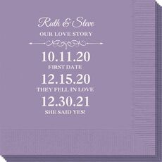 Our Love Story Napkins