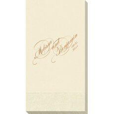 Romantic Script Guest Towels