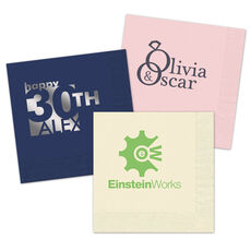 Custom with Your 1-Color Artwork 3-Ply Napkins