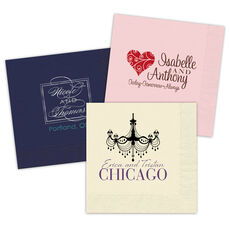 Custom Napkins with Your 2-Color Artwork