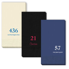 Design Your Own Big Number Guest Towels