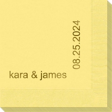 Corner Text Napkins