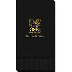New Year's Countdown Guest Towels