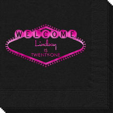 Welcome Marquee Napkins