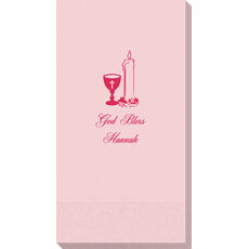 Chalice and Candle Guest Towels
