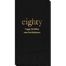 Big Number Eighty Guest Towels