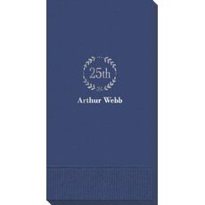 25th Wreath Guest Towels