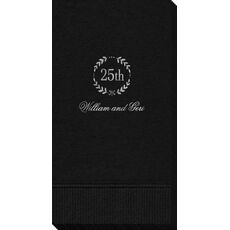 25th Wreath Guest Towels