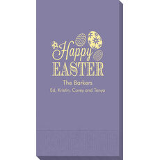 Happy Easter Eggs Guest Towels