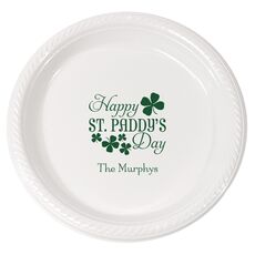 Happy St. Paddy's Day Plastic Plates