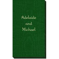 Always Flaunt Your Names Moire Guest Towels