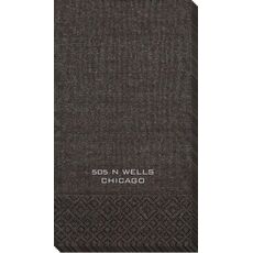 Any Address Moire Guest Towels