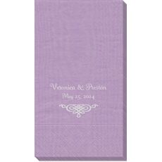 Very Special Scroll Moire Guest Towels