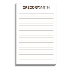 Bold Name Notepads