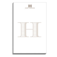 Striped Initial Notepads