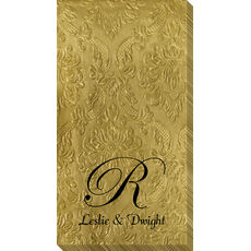 Presidential Initial Carte Embossed Guest Towels