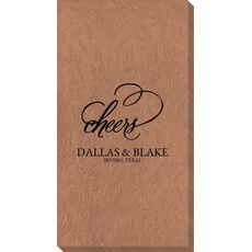 Refined Cheers Carte Embossed Guest Towels