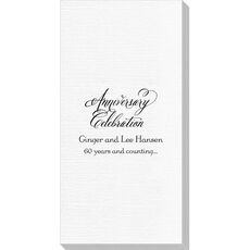 Elegant Anniversary Celebration Luxury Deville Guest Towels