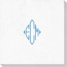Shaped Diamond Monogram Deville Napkins