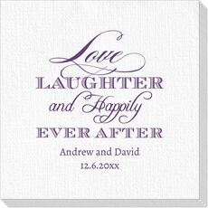 Love Laughter Ever After Deville Napkins