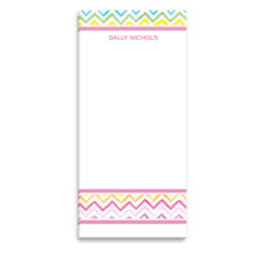 Watercolor Chevron List Notepad